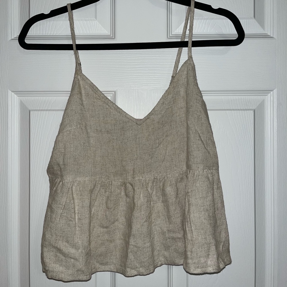 Abercrombie Linen Tank Top
